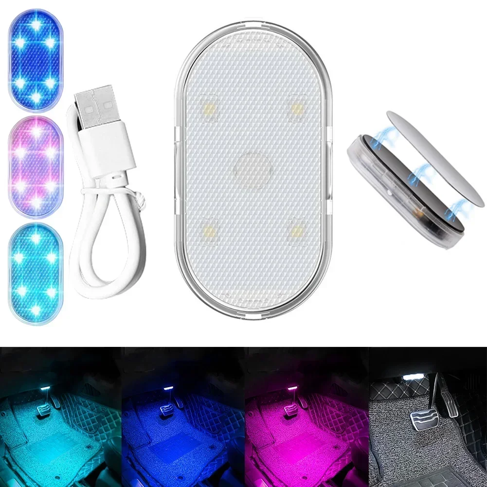 Magnetic USB-Rechargeable Wireless LED Interior Car Lights
