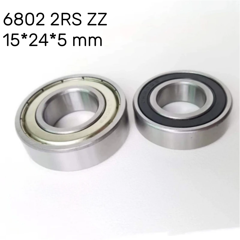 4pcs 6802 2RS ZZ Balls Bearing Bicycle Pivot Repair Parts Deep groove