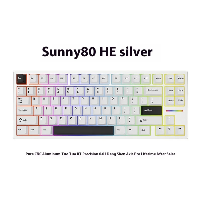 キーボード Latenpow Sunny80HE Latenpow Sunny75 Sunny80HE Customized Magnetic Switch Wired