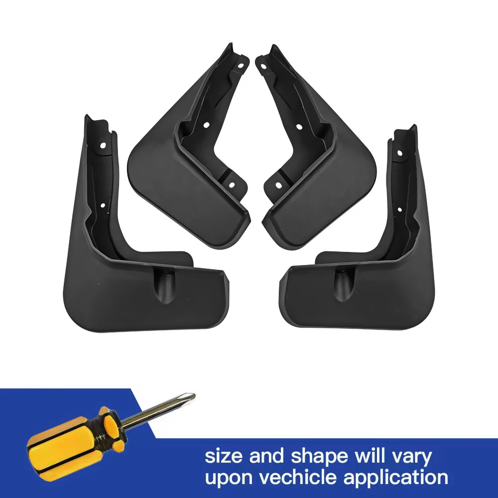 

4Pcs Front Rear Molded Splash Guards Mud Flaps MudFlaps Mudguards For Toyota BZ4X 2021 2022 2023
