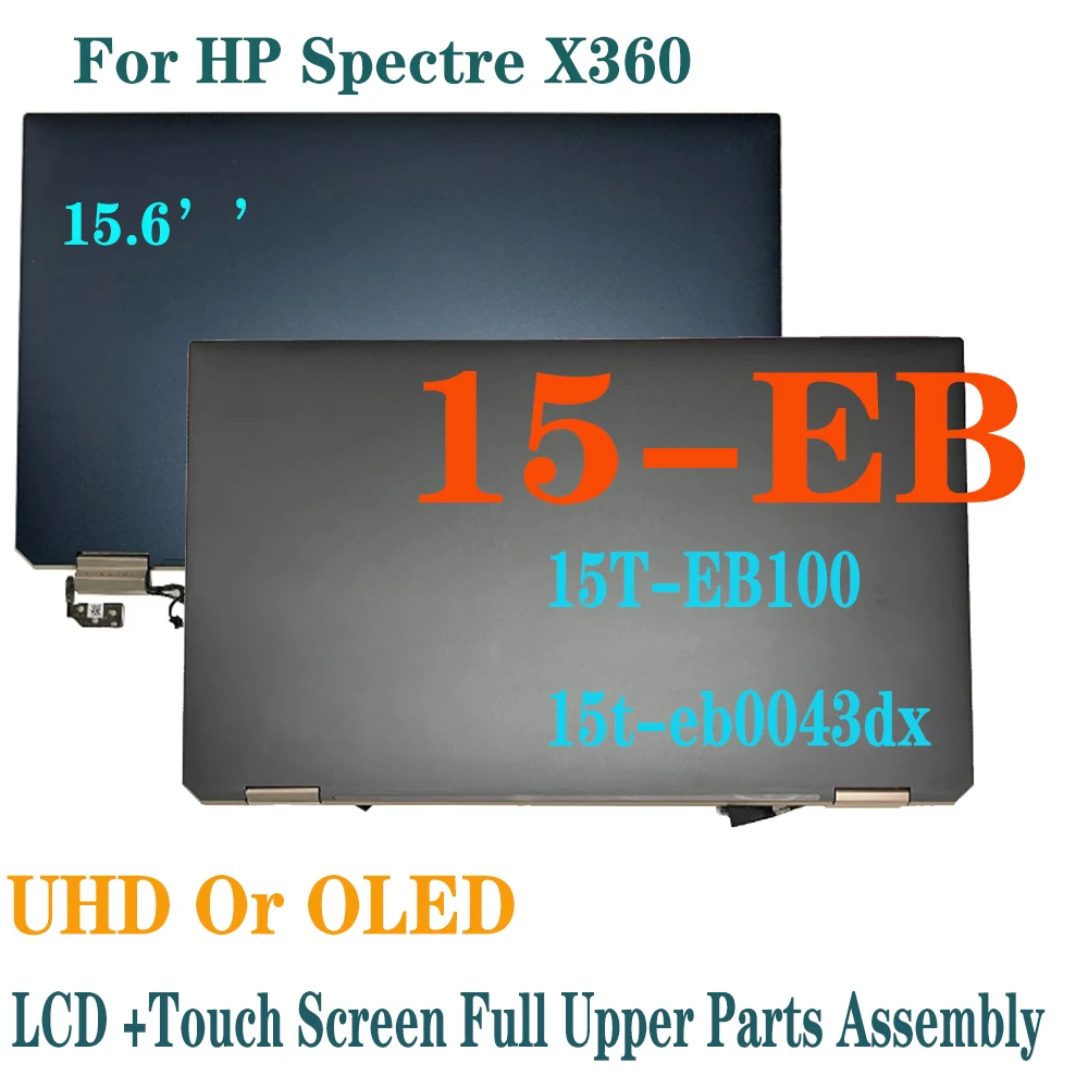 Lcd Oled Uhd Da 15.6 Pollici Per Hp Spectre X360 15-Eb 15T-Eb100 Display Lcd 15T-Eb0043Dx L97635-001 Touch Screen Assemblaggio Completo