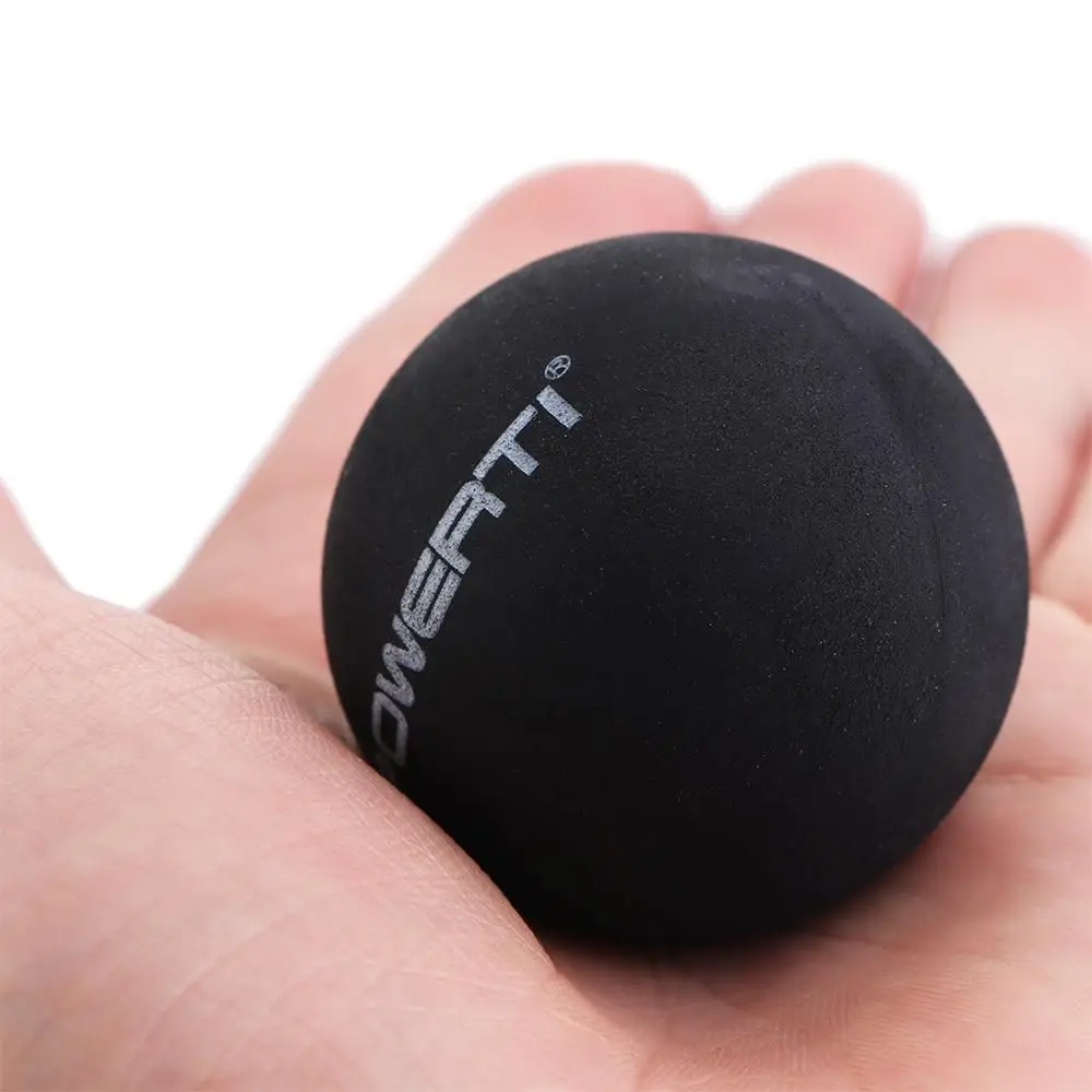 1Pc Squash Ball Two-Yellow Dots Low Speed Sports Rubber Balls Professional Training Competition Squash Ball Player Training Tool