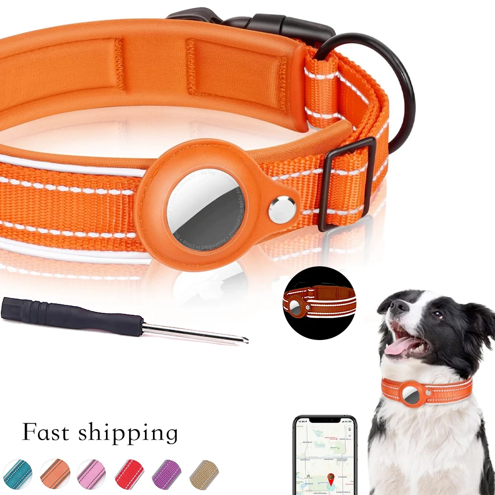 

Pet Dog Accessories , for Apple Airtag Anti-Lost Collar with AirTag Holder for Protection Tracker Cat Large Dog Puppy Waterproof