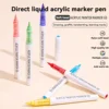 9pcs/Box MIX Color Acrylic Markers Set Kids Gift Art Rock Painting Pens Graffiti For Stone Glass Book Shoes DIY Craft Supplies 4