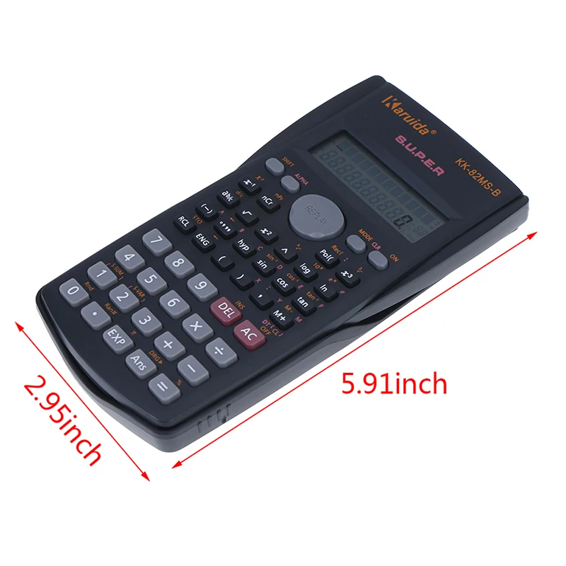 Handheld Multi-function 2-Line Display Digital LCD Scientific Calculator