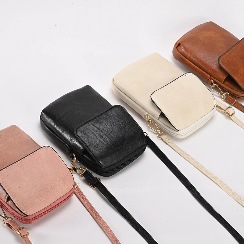 Small Crossbody Bags Cell Phone Purse for Women PU Leather Mini Messenger Shoulder Handbag Bag Drop Shipping
