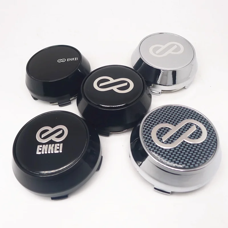 4pcs For 60mm 56mm Enkei Car Wheel Hub Rim Center Cap Cover 45mm Badge Emblem Sticker car sticker car wheel hub covers car cap