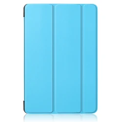 Premium Shockproof Tablet Case with Smart Wake - up Function - Ultra Slim PU Leather Protective Cover (Sky blue)