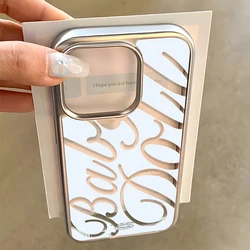Luxury Minimalist English Letters Clear Soft Phone Case - iPhone 13 Pro Max (DDXK - CC251122T1)
