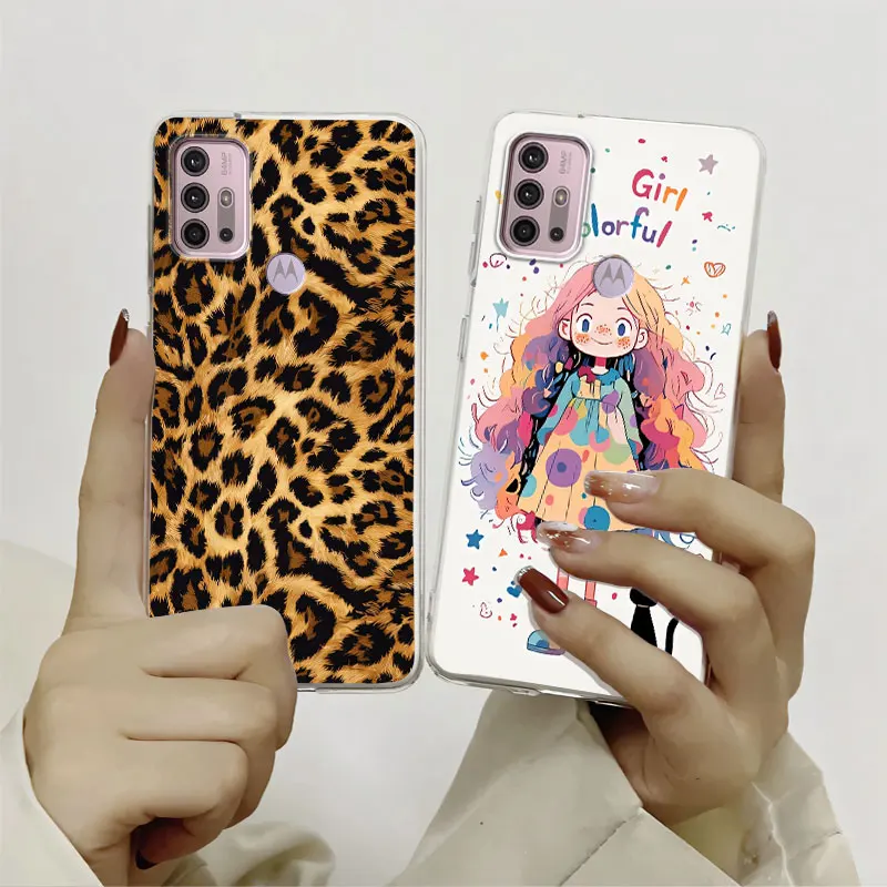Cartoon Marble Floral Soft Silicone Protective Phone Case Cover