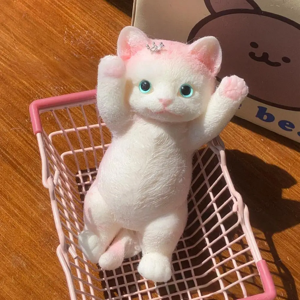 Cute Kitten Squeezing Music, Relaxing Decompression Toys Handmade Three-dimensional Dolls Super Soft And Elastic Material Squeez 4