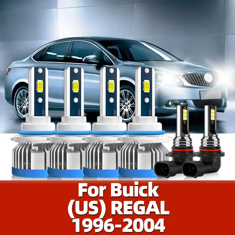 

Фонари головного света, 120 лм, 1996 Вт, CSP Turbo Fan, лампа фары, супер яркая для Buick (US) REGAL 1999-2000 2001 2002 2003 2004