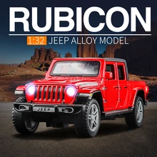 

1:32 Jeeps Wrangler Gladiator Alloy Pickup Model Diecasts Metal Toy Off-road Vehicles Car Model Simulation Collection Kids Gift
