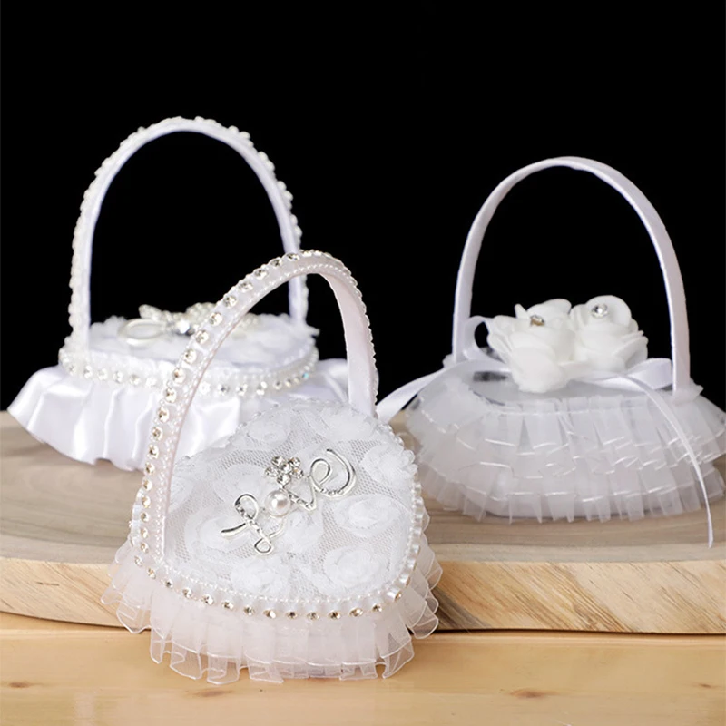 

Wedding Ring Box Different Styles Wedding Flower Basket Flower Decor Flower Girl Wedding Flower Basket Store Rings
