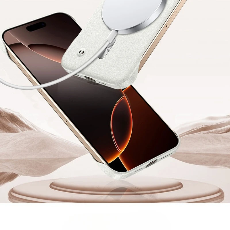 Magsafe Sandstone Frameless Ultra-Thin Magnetic Shockproof Case
