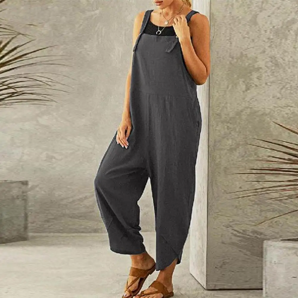 

Irregular Leg Opening Casual Irregular Leg Opening Jumpsuit for Office