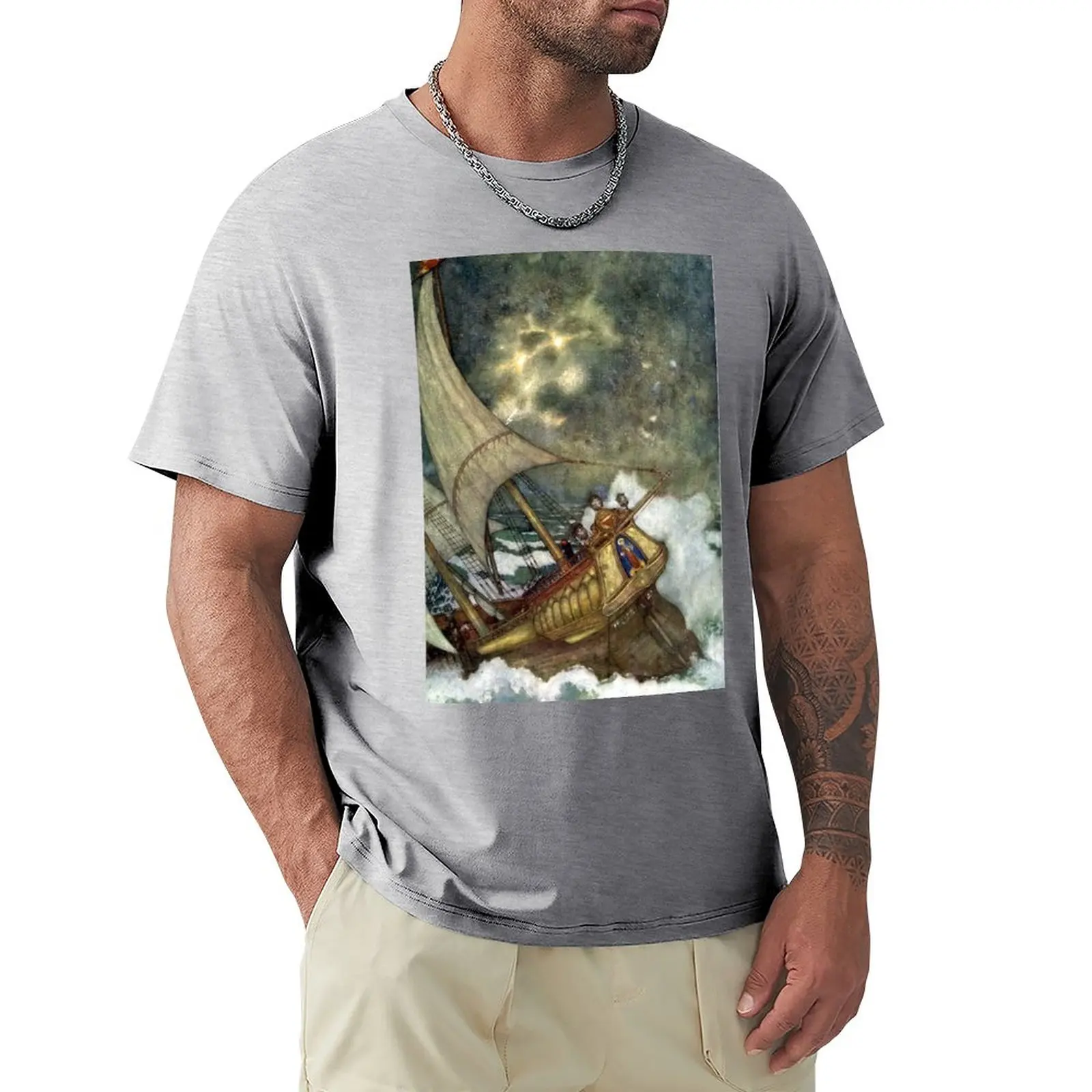 

Shipwreck - The Tempest - Edmund Dulac T-Shirt Aesthetic clothing blanks plain t shirts men