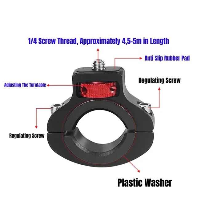 Supporto Per GoPro Da Bici: In Alluminio, Regolazione 360°! - Foto 12