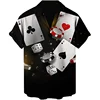 Men's 2024 Casual 3D Shirts Playing Card Printed Fun Shirts Street men's Summer Short Sleeved Clothing Men's Outdoor Clothing 1