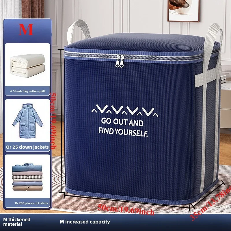 Extra großer Griff für Kleidung, Aufbewahrungstasche, Organizer mit verstärktem Griff für Decke, Bettwäsche, Bettwäsche, Kissen, Spielzeug