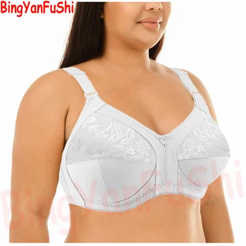 Top White lace Large Minimizer Push Up Bras for women sexy Plus Size BH Unlined Full Coverage vest backless sports bra PAD C02 1