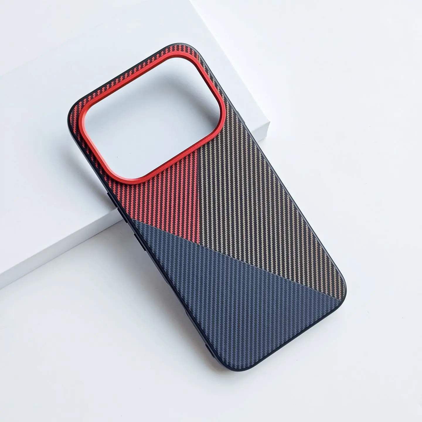Luxury Kevf Textured Leather Anti-Slip Shockproof Phone Case