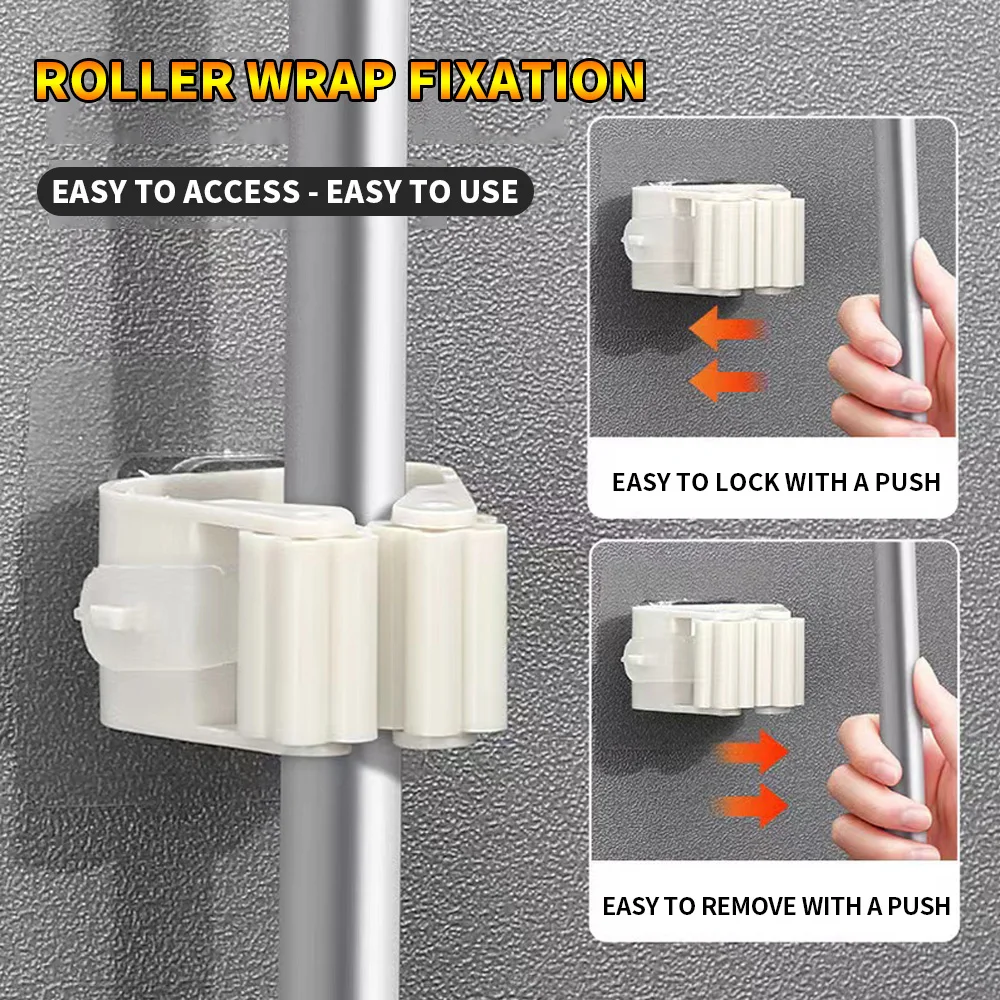 nail free mop hook suitable for household mop storage 10PCS/5PCS/1PC