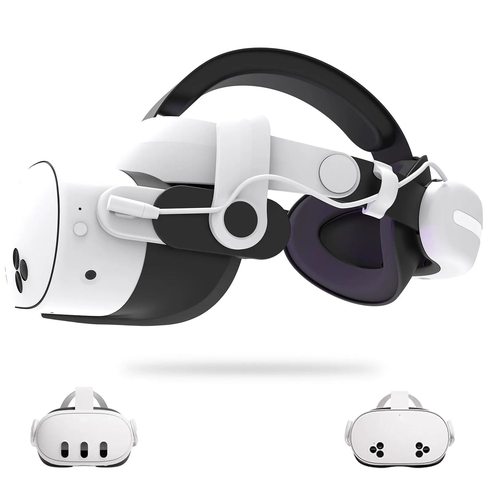 For meta quest 3 and quest 3s head strap Battery Adjustable VR Accessories Replacement Elite Strap 18W Charging Enhanced Playtim 2