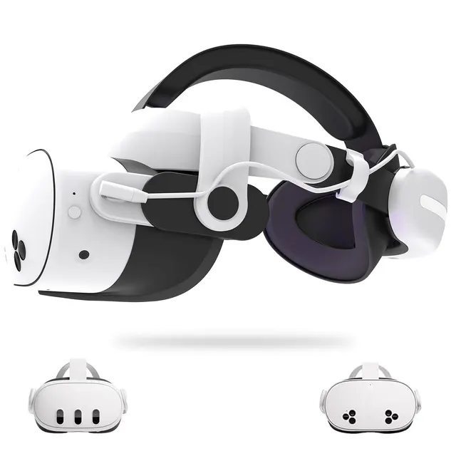 For meta quest 3 and quest 3s head strap Battery Adjustable VR Accessories Replacement Elite Strap 18W Charging Enhanced Playtim 2