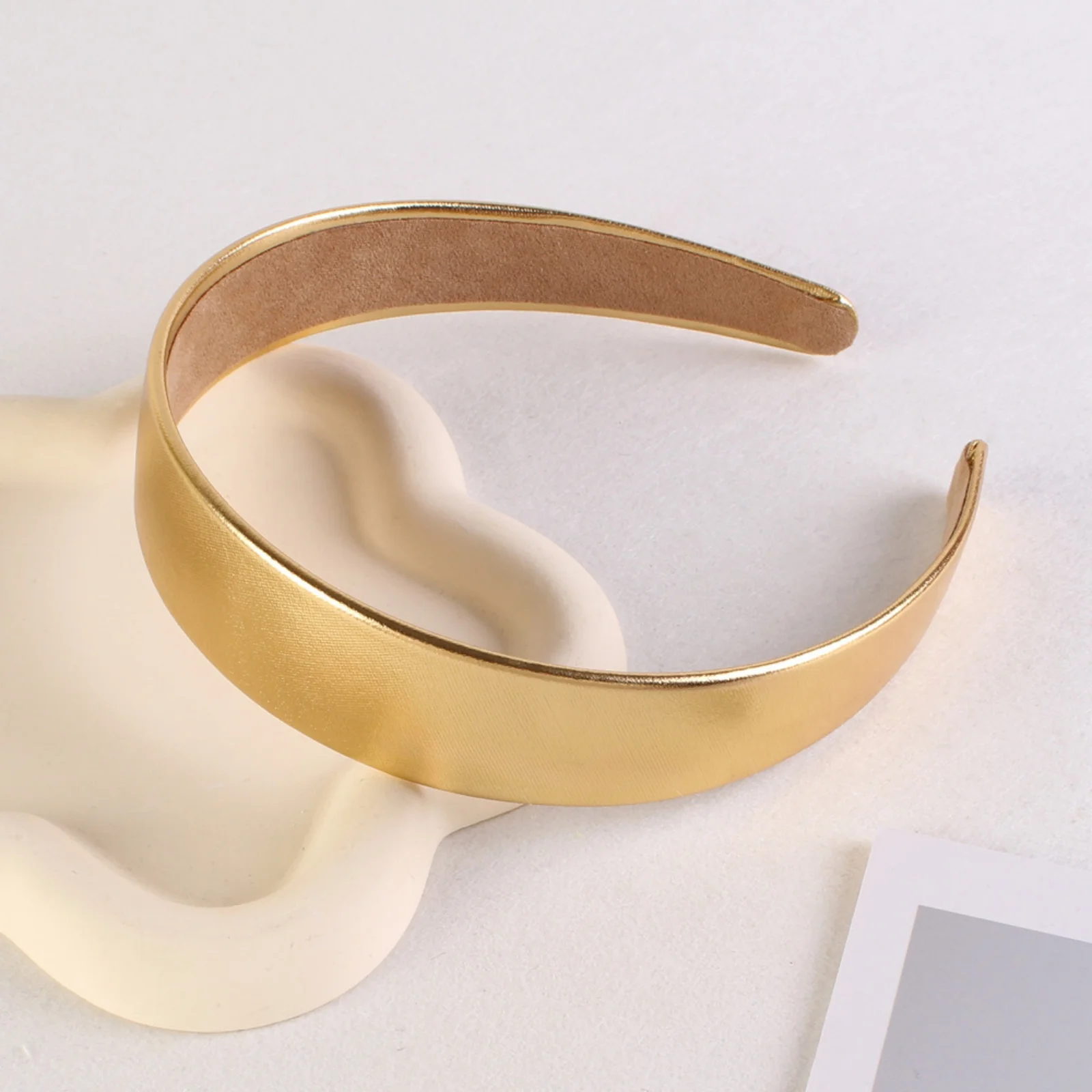 1PC Metallic Headbands Set, Gold and Silver Hair Accessories, Stylish and Simple Head Hoops, Ideal for Daily and Party Looks