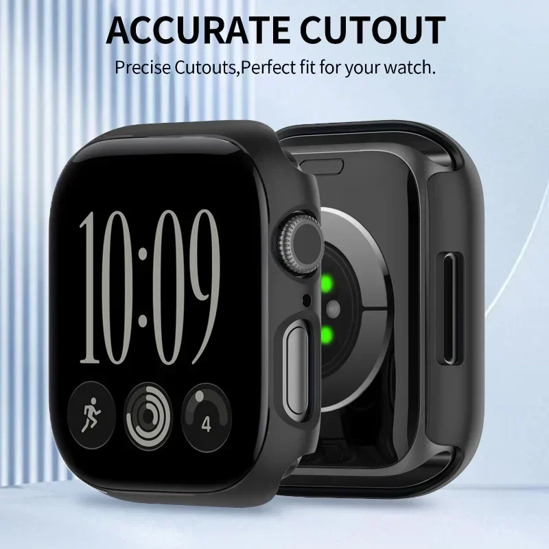 Advanced Tempered Glass Screen Protector and Protective Case for Apple Watch - Premium iWatch Accessories