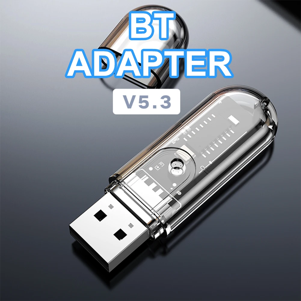 USB Bluetooth Adapter 5.3 For Wireless Speaker Car PC Mouse Audio Bluetooth Dongle USB Adapter Receiver Transmitter