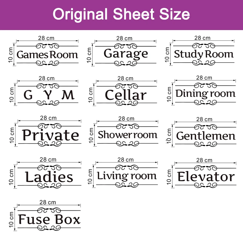 Funny Entrance Sign Wall Sticker Kitchen Bathroom Bedroom Laundry Garage Cellar Toilet Door Decoration Vinyl Art Diy Home Decal wall stickers kitchen wall sticker