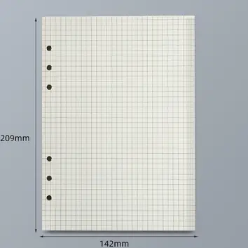 45 Sheets A5 A6 A7 Loose Leaf Notebook Refill Spiral Binder Inner Page Line Blank craft  Grid Inside Paper Stationery - Image 18