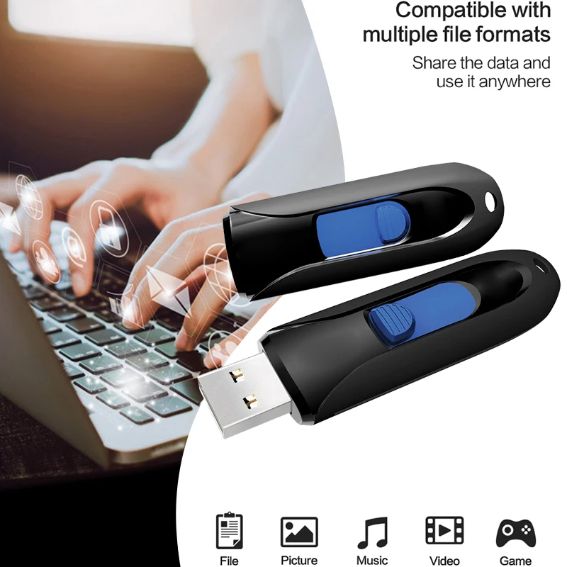 

Free Logo Real Capacity Pendrive 128GB 64GB 32GB Business Gift USB 2.0 Flash Pen Drive Memory Stick