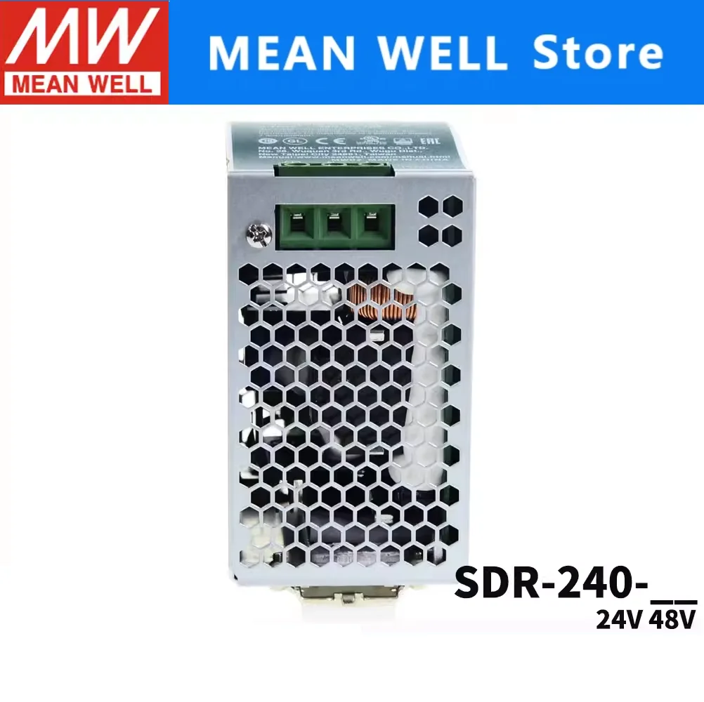 MEAN WELL SDR-240-24 24/48 240W 단일 그룹 출력 산업용 DIN rail 전원 공급 장치