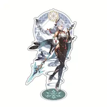 

Genshin Impact Action Figures Acrylic Stand Model Genshin Raiden Shogun Kokomi DIY Desk Decor Standing Sign Collection Ornament