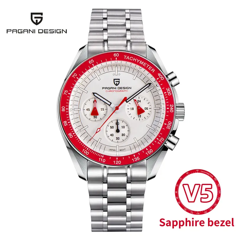 PAGANI DESIGN 2026 New Men's Watches Top Luxury Quartz Watch For Men Auto Date Speed Chronograph AR Sapphire Mirror Wrist watch - Image 21