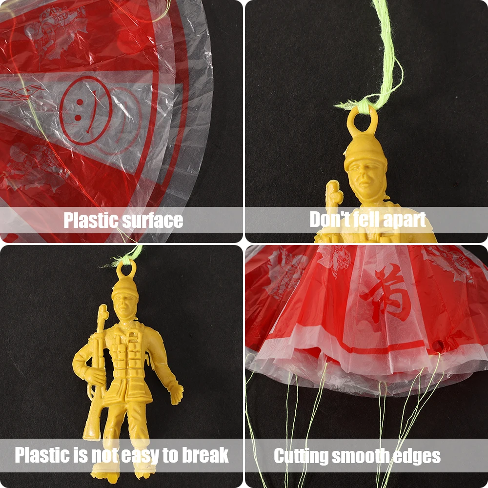 1-10pcs Kids Hand Throwing Parachute Toys Outdoor Sports Hand Throwing Airdrop Games Parent-child Interactive Educational Toys - Bilde 3