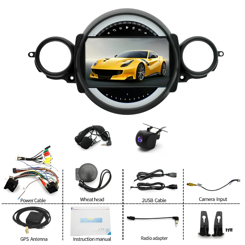 Android 13 Car GPS Navigation System for BMW MINI Cooper