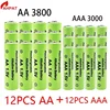 1.5V AA + AAA NI MH  AA Battery AAA Alkaline 3800-3000mah For Torch Toys Clock MP3 Player Replace Ni-Mh Battery 4