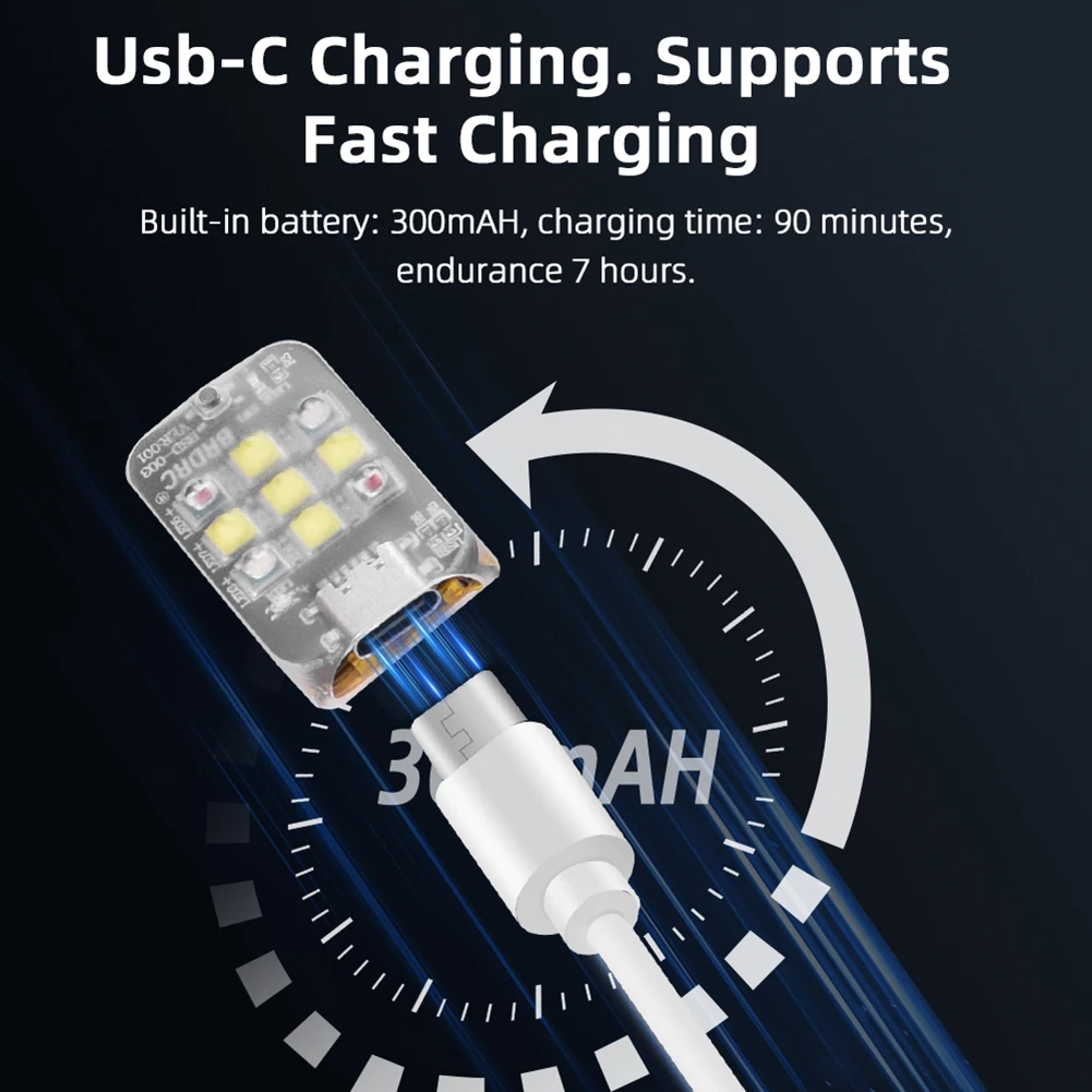 Night Flight Anti-collision Light USB Rechargeable Night Flying Signal LED Lamp 3 Modes Flash Indicator for DJI Avata Mini Mavic