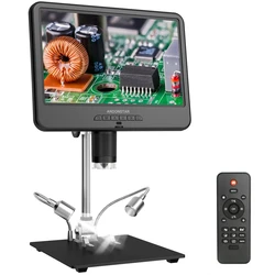 Andonstar 10.1 Inch Adjustable LCD AD210 Digital Microscope 260X 1080P Soldering Microscope for Electronic PCB Repair Microscope