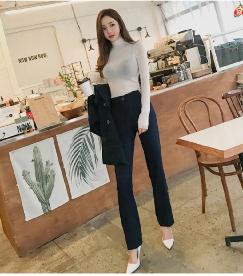 2026 Koreanische Dongdaemun Frühjahr Neue T-Shirt Sexy Sheer Engen Rollkragen Basis Schicht Tops Vielseitig Dünne Langarm Tops für Frauen – Detail 2