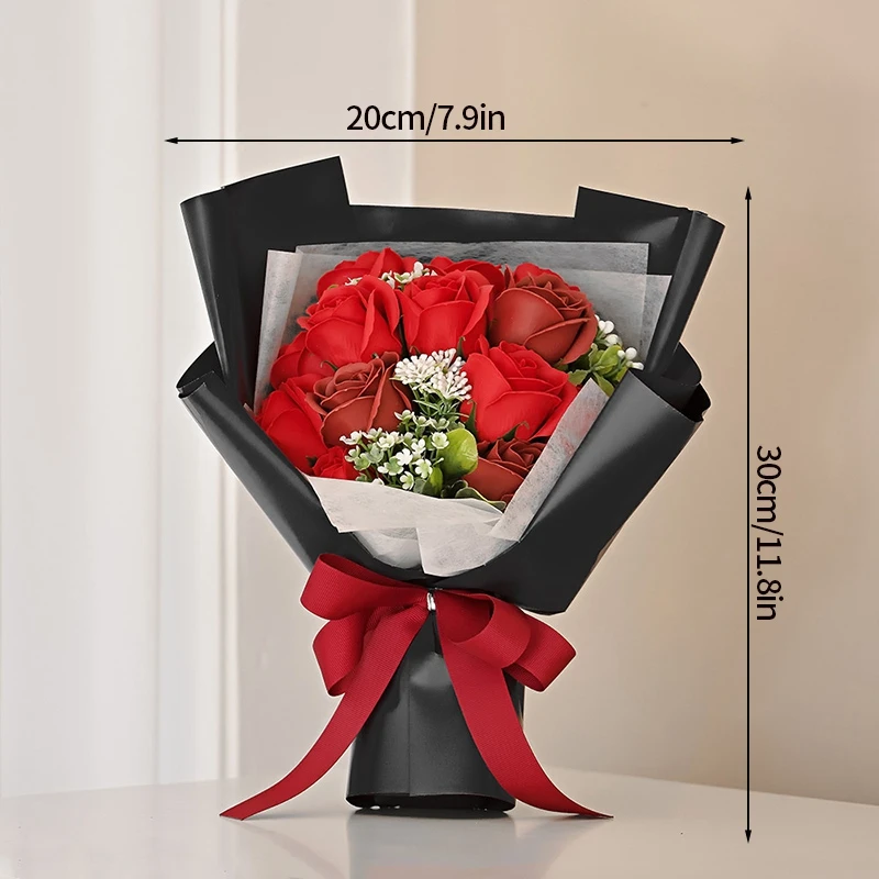 Bouquet Di Fiori All'Uncinetto Fatti A Mano – 9 Pezzi: Girasoli, Rose E Margherite – Regalo Per Festa Della Mamma, Laurea, Matrimonio