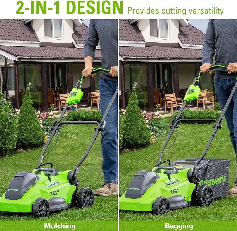 Greenworks 40V 16 Brushless Cordless (Push) Lawn Mower (75+ Compatible  Tools), 4.0Ah Battery and Charger Included