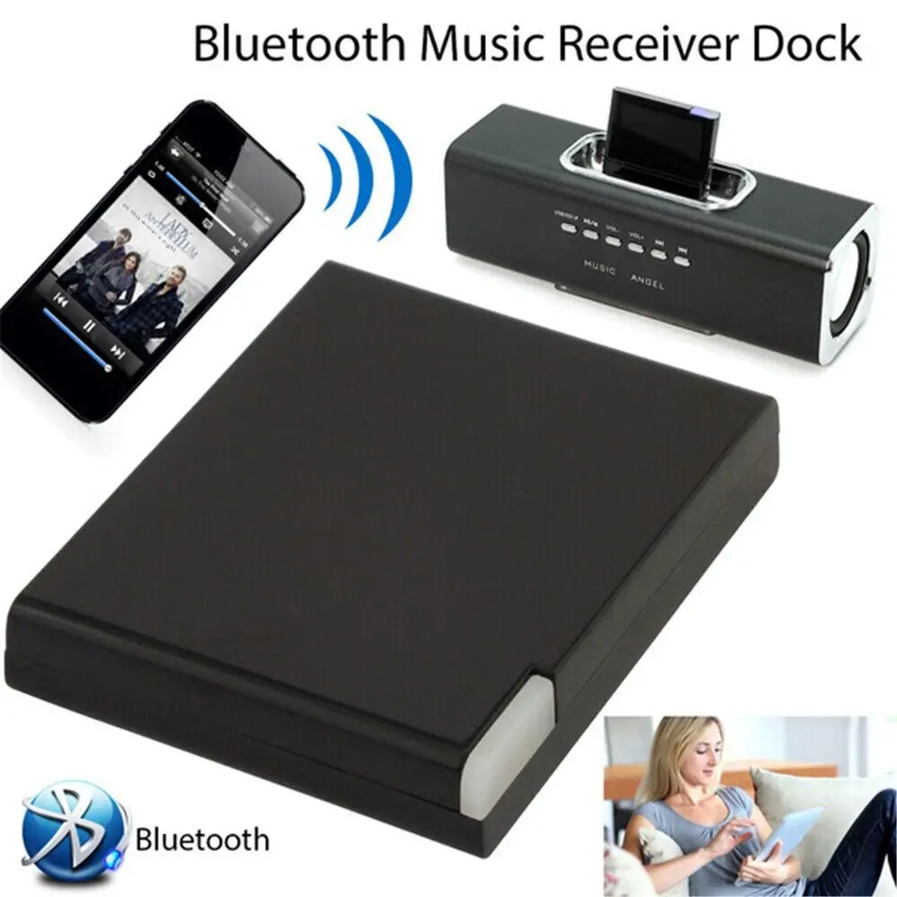 Mini Sound Dock For iPod/iPhone Wireless Bluetooth 5.0 Audio Receiver Music Adapter 30 Pin