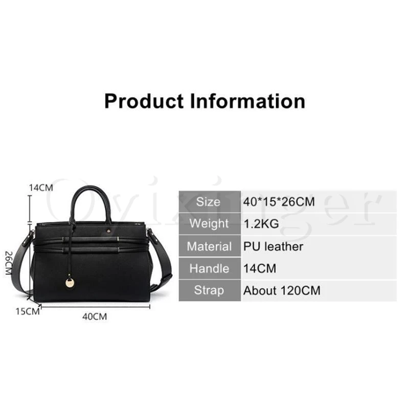 VOLASSS 2024 Ladies Leather Laptop Bag 13
