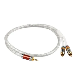 Premium 3.5mm to 2RCA Hi - Fi Audio Cable - High - Fidelity Stereo Aux Wire - 2m (3.5 TO 2RCA)
