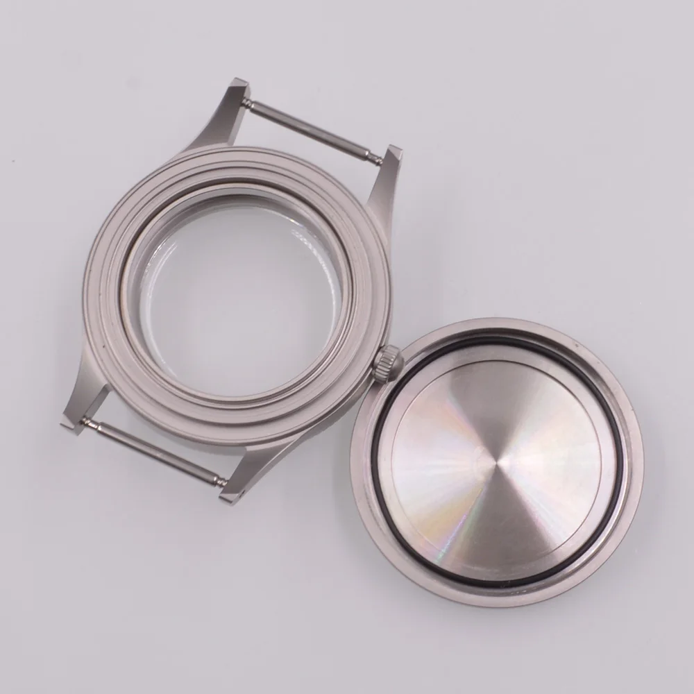 아치 유리 시계 케이스, NH35 NH36 ETA2824 PT5000 Seagull ST2130 자동 무브먼트 발광 베젤에 적합, 40mm